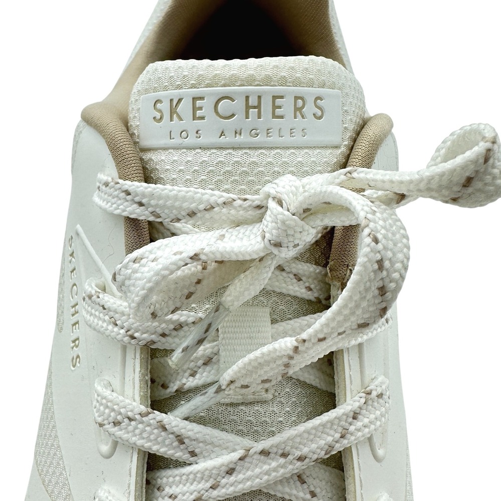 Skechers Los Angeles Women's US 10 White‎ Mesh Air Athletic Walking Sneakers - Picture 4 of 7